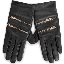 Rękawiczki Damskie KAZAR - 33519-01-00 Black. Czarne rękawiczki damskie Kazar, bez wzorów, ze skóry. W wyprzedaży za 279,00 zł.