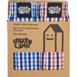 Lousy Livin - Bokserki (2-pack). Brązowe bokserki męskie Lousy Livin, z bawełny. W wyprzedaży za 79,90 zł.