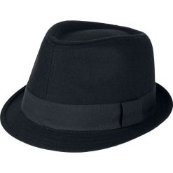 Brim Hat Kapelusz czarny. Czarne kapelusze damskie marki Brim Hat, w paski, z poliesteru. Za 54,90 zł.
