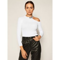 Sweter Guess Soraya W0BR0C Z2G50. Białe swetry damskie Guess, m, z aplikacjami, klasyczne, bez rękawów, bez kaptura. Za 329,00 zł.