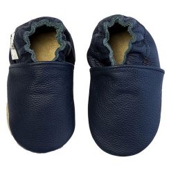 Buciki niemowlęce: Skórzane buty niemowlęce „Uni” w kolorze granatowym