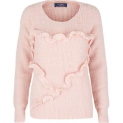 Sweter Trussardi Jeans. Różowe swetry damskie xs, bez wzorów, z jeansu. Za 189,00 zł.