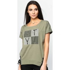 Bluzki damskie: Khaki Bluzka Capital Letters