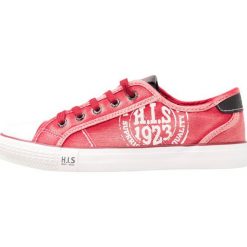 Trampki damskie slip on: H.I.S Tenisówki i Trampki bordeaux red