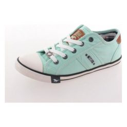 Trampki damskie slip on: Mustang Tenisówki Damskie 38 Jasnozielony
