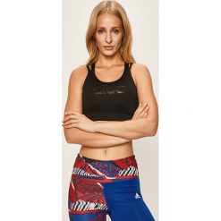 Adidas - Biustonosz. Czarne biustonosze sportowe damskie Adidas, xs, bez wzorów, z elastanu, climalite (adidas). Za 99,90 zł.