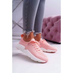 Obuwie Sportowe Damskie Big Star Różowe DD274577. Różowe buty sportowe damskie Tagless, bez wzorów, eleganckie. Za 179,00 zł.