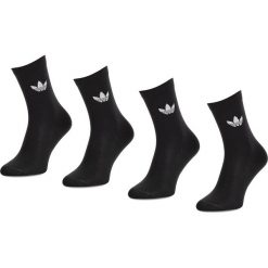 Zestaw 2 par wysokich skarpet unisex adidas - Thin Tref Crew DV1729 Black/White. Czarne skarpetki damskie Adidas, bez wzorów, z elastanu. W wyprzedaży za 29,00 zł.