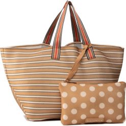 Torebka SILVIAN HEACH - Shopper Bag Sh Patty RCP20156BO Biscuit/Beige Yellow Vibrant W3997. Pomarańczowe torby damskie na zakupy Silvian Heach, bez wzorów, z materiału, klasyczne, bez dodatków. W wyprzedaży za 179,00 zł.