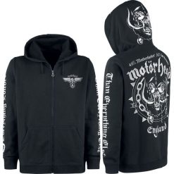 Bejsbolówki męskie: Motörhead England Bluza z kapturem rozpinana czarny