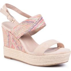 Espadryle JENNY FAIRY - LS4963-12A Mix. Brązowe espadryle damskie Jenny Fairy, bez wzorów, ze skóry ekologicznej, bez obcasa, na obcasie. W wyprzedaży za 79,99 zł.