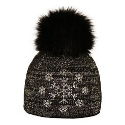 Capu Czapka zimowa 1743-F Dark Grey. Szare czapki damskie Capu, na zimę, bez wzorów. W wyprzedaży za 54,00 zł.