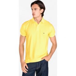 Tommy Hilfiger Polo Koszulka Żółty. Żółte podkoszulki męskie TOMMY HILFIGER, s, bez wzorów, z bawełny, polo, bez rękawów. Za 378,95 zł.