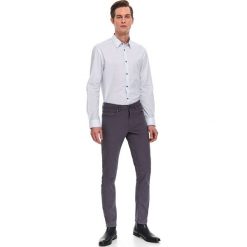 Koszula taliowana wzorzysta. Niebieskie koszule męskie Top Secret, na wiosnę, s, bez wzorów, eleganckie, bez kołnierzyka, bez rękawów. Za 99,99 zł.
