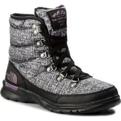 Śniegowce THE NORTH FACE - Thermoball Lace II T92T5LYSR Burnished Houndstooth Print/Black Plum. Czarne buty zimowe damskie marki The North Face, z gumy. W wyprzedaży za 229,00 zł.