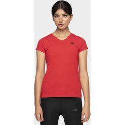 T-Shirt damski. T-shirty damskie 4f, bez wzorów, bez kołnierzyka. W wyprzedaży za 39,99 zł.