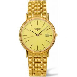 LONGINES Les Grandes L4.790.2.32.8. Żółte zegarki męskie marki LONGINES, ze stali. Za 3870,00 zł.
