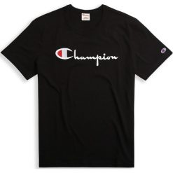 Koszulka Champion Script Logo Tee 210972-KK001. Koszulki męskie Champion, xl, z haftami, z bawełny, klasyczne, z klasycznym kołnierzykiem, z krótkim rękawem, krótkie. Za 169,99 zł.