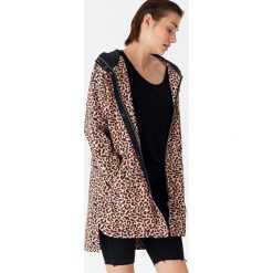 Parka oversize w panterkę - Wielobarwn. Szare parki damskie House, s, bez wzorów, bez kaptura. Za 139,99 zł.