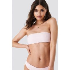 Stroje kąpielowe damskie: Kristin Sundberg for NA-KD Góra bikini bandeau KS – Pink