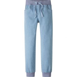 Jeansy dziewczęce: Dżinsy Loose Fit ze ściągaczem bonprix niebieski bleached