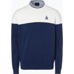 Andrew James Sailing - Sweter męski, czarny. Czarne swetry męskie Andrew James Sailing, m, z haftami, bez kołnierzyka, bez kaptura. Za 229,95 zł.