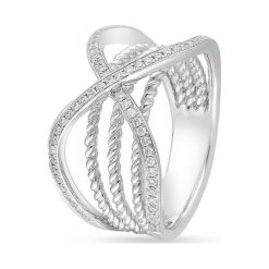 RABAT Złoty Pierścionek - złoto 750, Brylant 0,31ct. Żółte pierścionki damskie W.KRUK, z brylantem, złote. W wyprzedaży za 4790,00 zł.