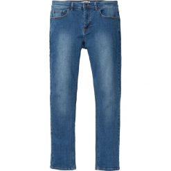 Dżinsy ze stretchem Slim Fit Straight bonprix niebieski. Jeansy męskie bonprix. Za 79,99 zł.