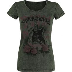 Rock Rebel by EMP Dare To Be Different Koszulka damska oliwkowy. Zielone koszulki damskie marki Rock Rebel by EMP, xl, bez wzorów, rockowe, bez kołnierzyka, bez rękawów. Za 94,90 zł.