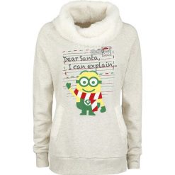 Bluzy damskie: Minions Dear Santa Bluza damska odcienie beżowego
