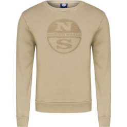Bluza NORTH SAILS. Brązowe bluzy męskie North Sails, bez wzorów, z bawełny, bez kołnierzyka, bez rękawów, bez kaptura. W wyprzedaży za 322,00 zł.