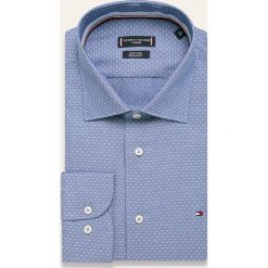 Tommy Hilfiger Tailored - Koszula. Niebieskie koszule męskie Tommy Hilfiger Tailored, bez wzorów, z bawełny, eleganckie, z klasycznym kołnierzykiem, z długim rękawem. Za 299,90 zł.