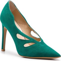 Szpilki EVA MINGE - Mataro 18BL1372455ES 250. Zielone półbuty damskie Eva Minge, bez wzorów, ze skóry, eleganckie, bez obcasa, na obcasie, bez zapięcia. W wyprzedaży za 379,00 zł.