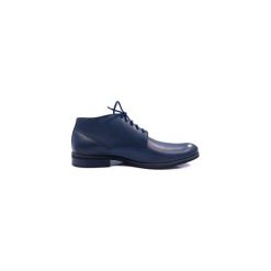 Granatowe eleganckie męskie buty zimowe T65. Szare buty wizytowe męskie Faber - Obuwie męskie, na zimę, ze skóry, bez zapięcia. Za 297,00 zł.