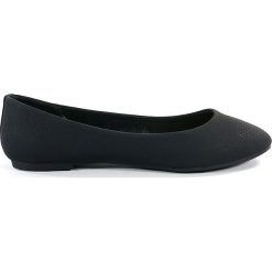 BALERINY DAMSKIE COL 3519 CZA. Baleriny damskie COLLECTION PARIS, bez wzorów, ze skóry, bez obcasa. Za 34,90 zł.