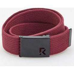 Plócienny pasek - Bordowy. Czerwone paski męskie Reserved, w paski. Za 29,99 zł.