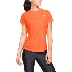 Under Armour Speed Stride Koszulka Pomarańczowy. Pomarańczowe koszulki damskie Under Armour, l, bez wzorów, z poliesteru, bez kołnierzyka, z krótkim rękawem. Za 137,95 zł.