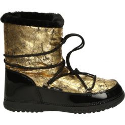 Botki - 1121 CRA ORO. Żółte botki damskie Venezia, z materiału. Za 169,00 zł.
