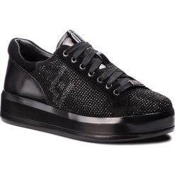 Sneakersy LIU JO - Kim 7 B68019 Black 22222. Czarne sneakersy damskie Liu Jo, z zamszu. W wyprzedaży za 419,00 zł.