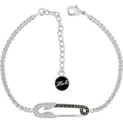Karl Lagerfeld - Bransoletka. Szare bransoletki damskie KARL LAGERFELD, z kryształem, metalowe. Za 319,90 zł.