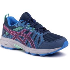 Buty ASICS - Gel-Venture 7 1012A476 Peacoat/Hot Pink 401. Niebieskie buty sportowe damskie Asics, z materiału, sportowe, do biegania. Za 299,00 zł.