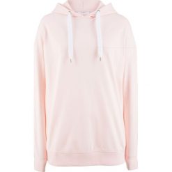 Bluza z kapturem bonprix perłowy jasnoróżowy. Różowe bluzy damskie bonprix, bez wzorów, bez rękawów, z kapturem. Za 49,99 zł.