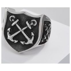 Sygnety męskie: Royal Ego ANKER Pierścionek silvercoloured