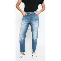 Answear - Jeansy Blossom Mood. Niebieskie boyfriendy damskie marki ANSWEAR, z obniżonym stanem. W wyprzedaży za 79,90 zł.