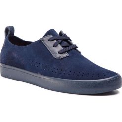 Półbuty CLARKS - Kessell Fly 261390647 Navy Suede. Niebieskie półbuty męskie marki Clarks, na co dzień, bez wzorów, ze skóry, bez zapięcia. Za 299,00 zł.