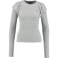 Swetry klasyczne damskie: mbyM PLAN Sweter light grey melange