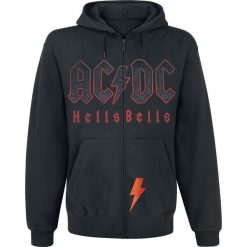 AC/DC Hells Bells Bluza z kapturem rozpinana czarny. Czarne bluzy męskie marki AC/DC, l, z kapturem. Za 199,90 zł.