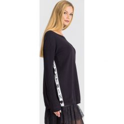 SWETER MY TWIN Twinset. Czarne swetry damskie Twinset, s, z aplikacjami, z dzianiny, bez rękawów, bez kaptura. Za 569,00 zł.