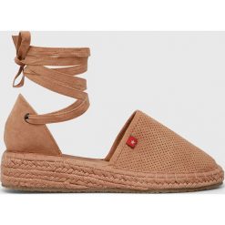 Big Star - Espadryle. Brązowe koturny damskie BIG STAR, bez wzorów, z gumy, bez obcasa, na obcasie. W wyprzedaży za 79,90 zł.
