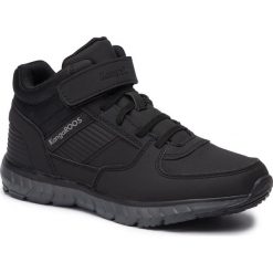 Sneakersy KANGAROOS - Caspo Ev Jr 18417 000 5003 Jest Black/Steel Grey. Czarne trampki chłopięce KangaROOS, na sznurówki. W wyprzedaży za 149,00 zł.